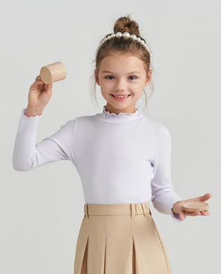 Aimer Kids Crew Neck Thermal Underwear Set For Girls