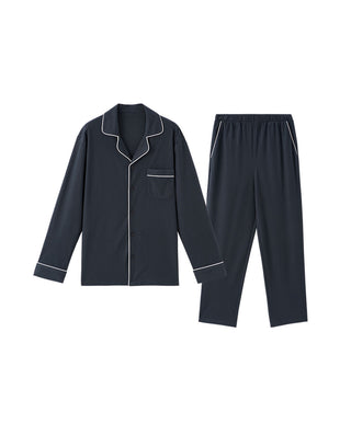 HUXI MEN Long-Sleeve Extra Soft Pajama Set