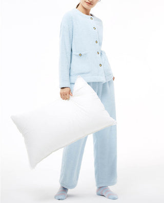 HUXI Long Sleeve Velvet Pajamas Set