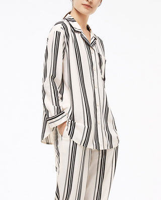 HUXI Long Sleeve Print Pajama Set