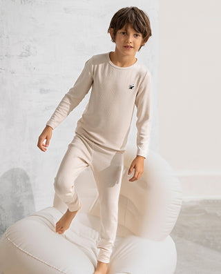 Aimer Kids Milk Base Layer Warmth Set For Boys