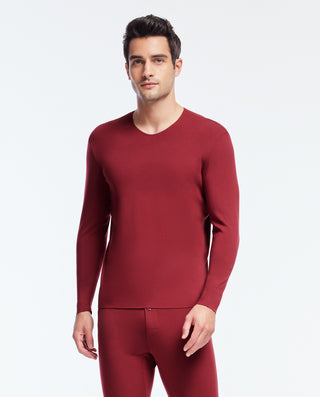 Aimer Men Cashmere Seamless Thermal Top