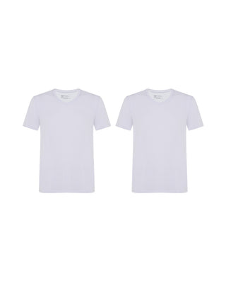 Aimer 男士莫代尔 V 领 2 件装 T 恤