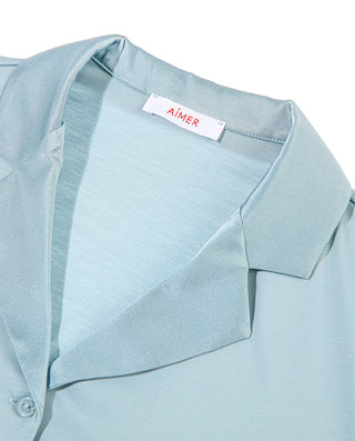 Aimer Classic Long Sleeve Pajamas Set