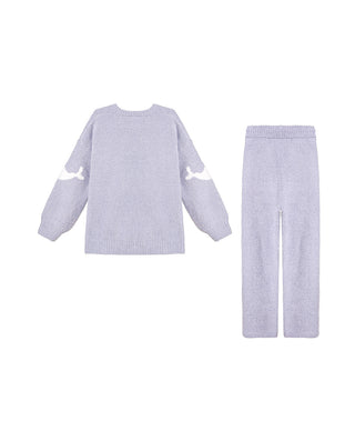 Aimer Crewneck Long Sleeve Pajamas Set