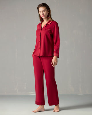 Aimer Cotton Long-Sleeve Lounge Set