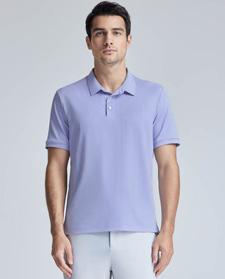 Aimer Men Casual Short-Sleeves Polo Shirt