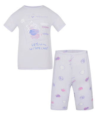 Aimer Kids Short-sleeved Homewear Set For Girls