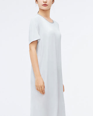 HUXI Modal Smooth Short-Sleeve Nightgown