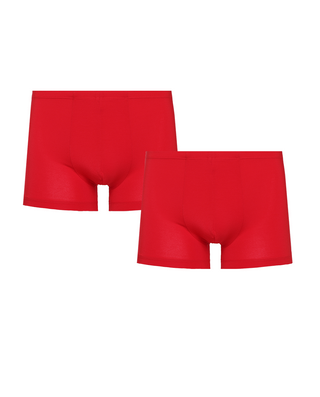 Aimer 男士红色莫代尔短裤 2 件装