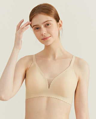 Aimer NYC Triangle Bra + HUXI T-Shirt Bra + HUXI Seamless Bra