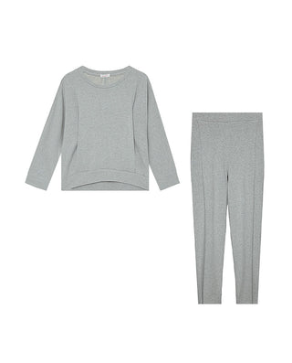 Aimer NYC Long-sleeve Cotton Pajama Set