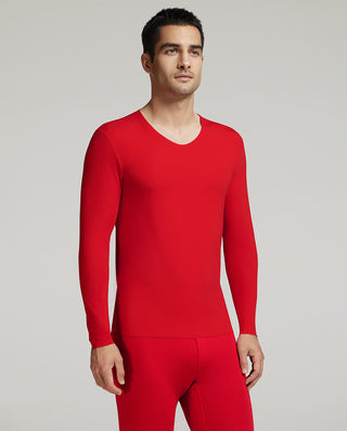 Aimer Men Milk Seamless Thermal Underwear Set