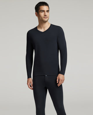 Aimer Men V-neck Long-sleeves Base Layer Set