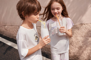 Aimer kids爱慕儿童内衣蕾丝奶茶一阶段牛奶系学生大童发育期背心式无托少女文胸AJ115261米白150 - 兑换商城