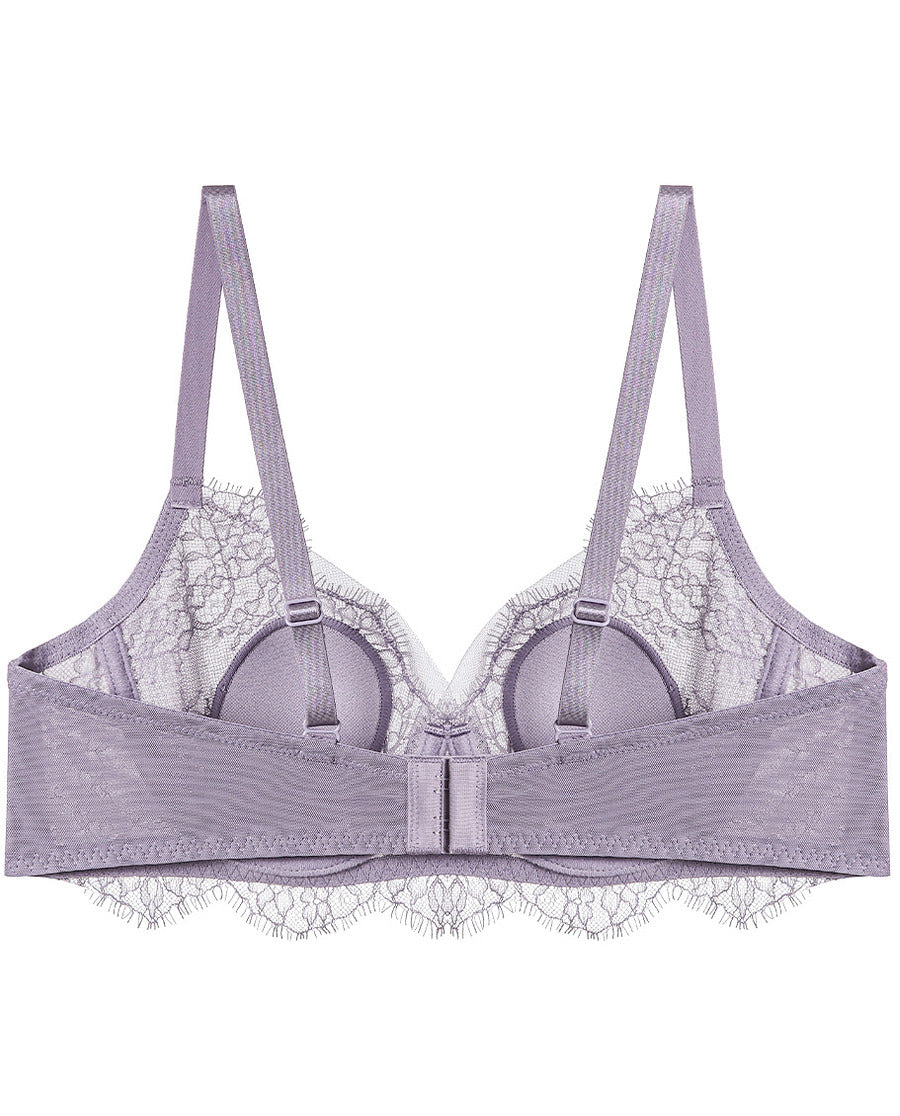 Soma Purple EMBRACEABLE Lace Trim Bra Size 38 C - $17 - From