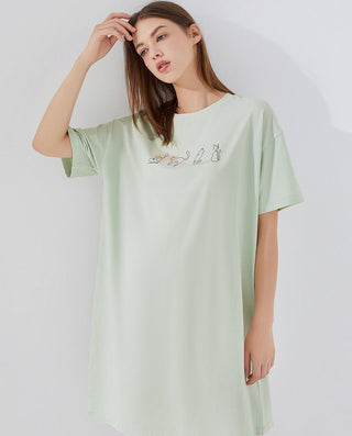 HUXI Cotton Print Nightgown