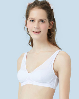 Aimer Junior girl underwear two-stage foundation short vest development