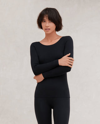 Aimer Milk Collection Long-Sleeve Seamless Thermal Underwear