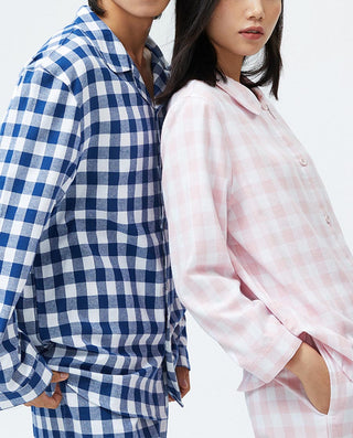 HUXI Women Cotton Classic Pajamas Set