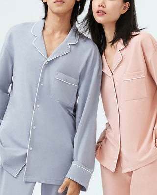HUXI Long-Sleeve Classic Pajamas Set