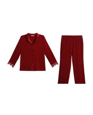 Aimer Long-Sleeve Classic Pajamas Set