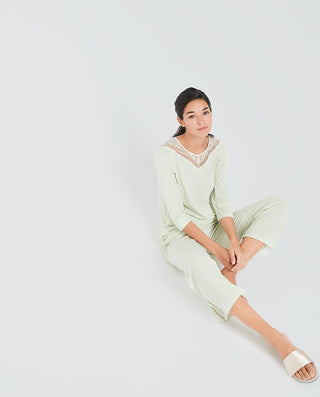 Aimer Modal Long-Sleeve Pajama Set