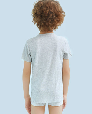 Aimer Kids Short-sleeve Tops Homewear