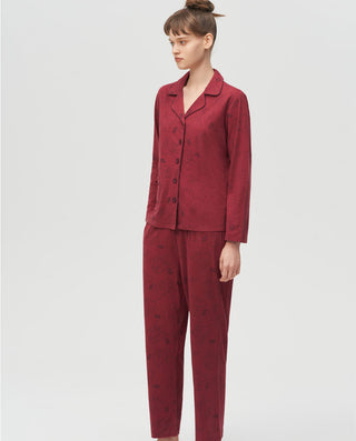 IMIS Long Sleeve Cotton Print Pajama Set