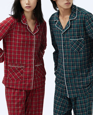 HUXI Men Soft Velvet Pajamas Set
