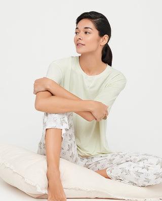 Aimer Short-Sleeve Natural Modal Pajamas Set