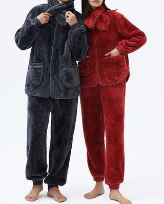 HUXI Women Long Sleeve Pajamas Set