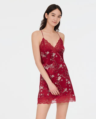 Aimer Luxury Silk Print Slip Dress