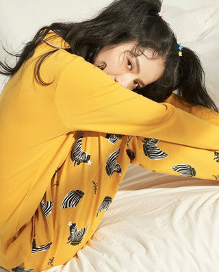 IMIS Long Sleeve Print Pajama Set