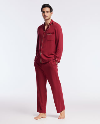 Aimer Men Red Pajamas Trousers