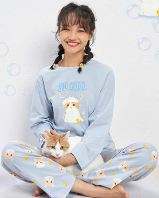 IMIS Cute Long Sleeve Pajamas Set