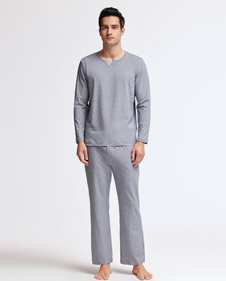 Aimer Men Long Sleeve Classic Pajama Set